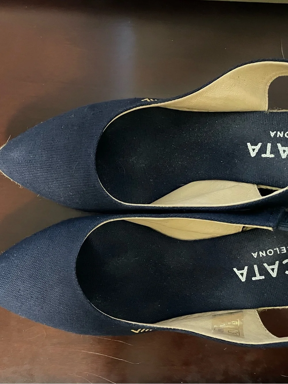 Wedge Espadrille Slingback in Navy - Women's